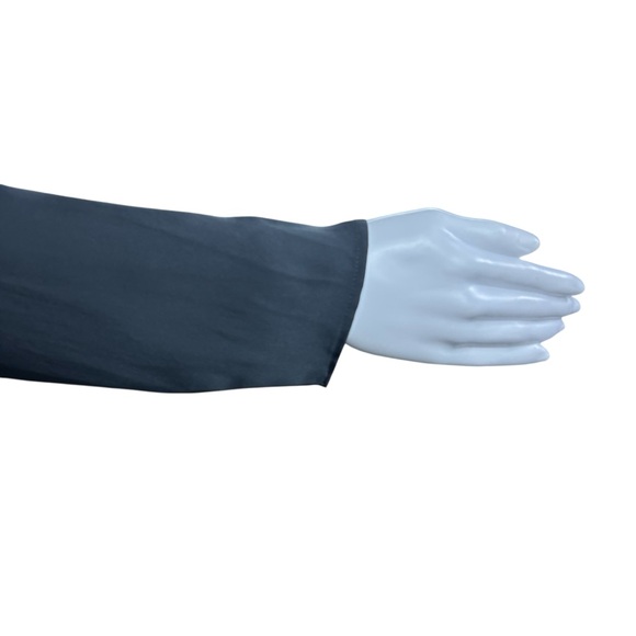 Theory Jastrid Silk Ruffle Front Blouse Small Preppy Quiet Luxury Career Capsule - Picture 13 of 16